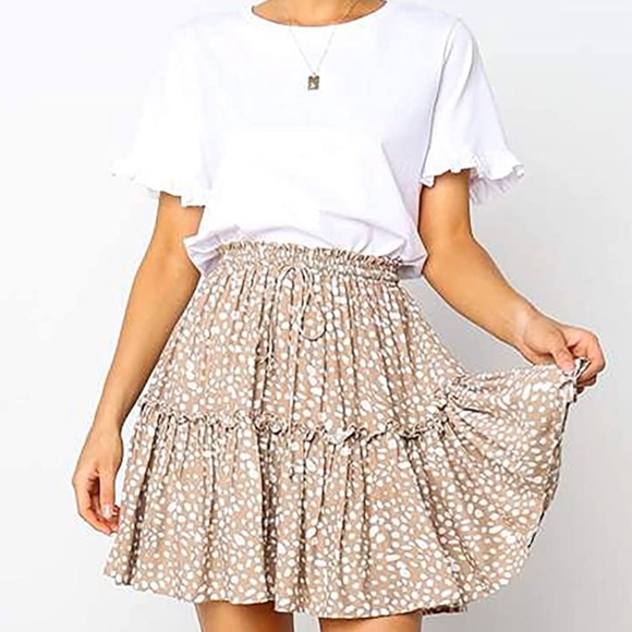 Relipop Dresses & Skirts - 2/$10 Relipop Flowy Polka Dot Elastic Waist Skirt